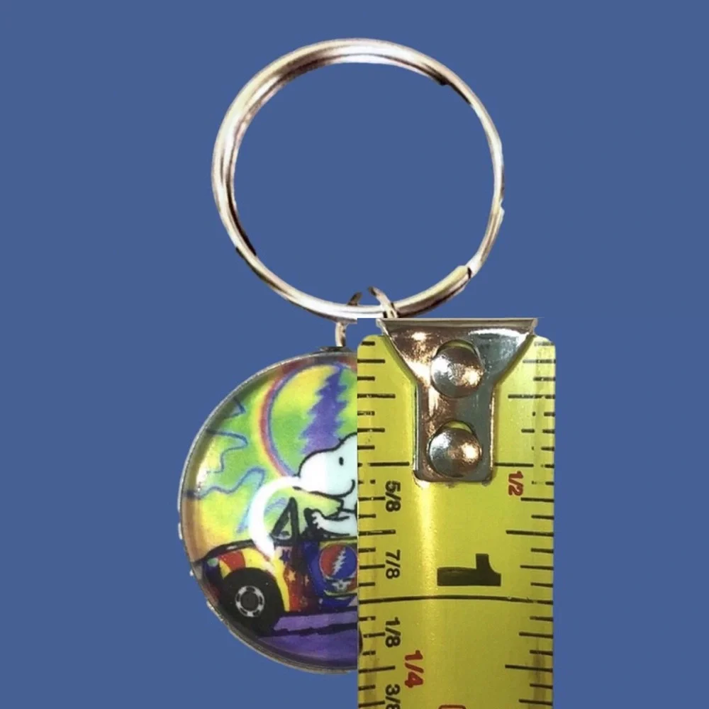 Grateful Dead Keychains SNOOPY WOODSTOCK STEAL YOUR FACE Keychain Custom Made